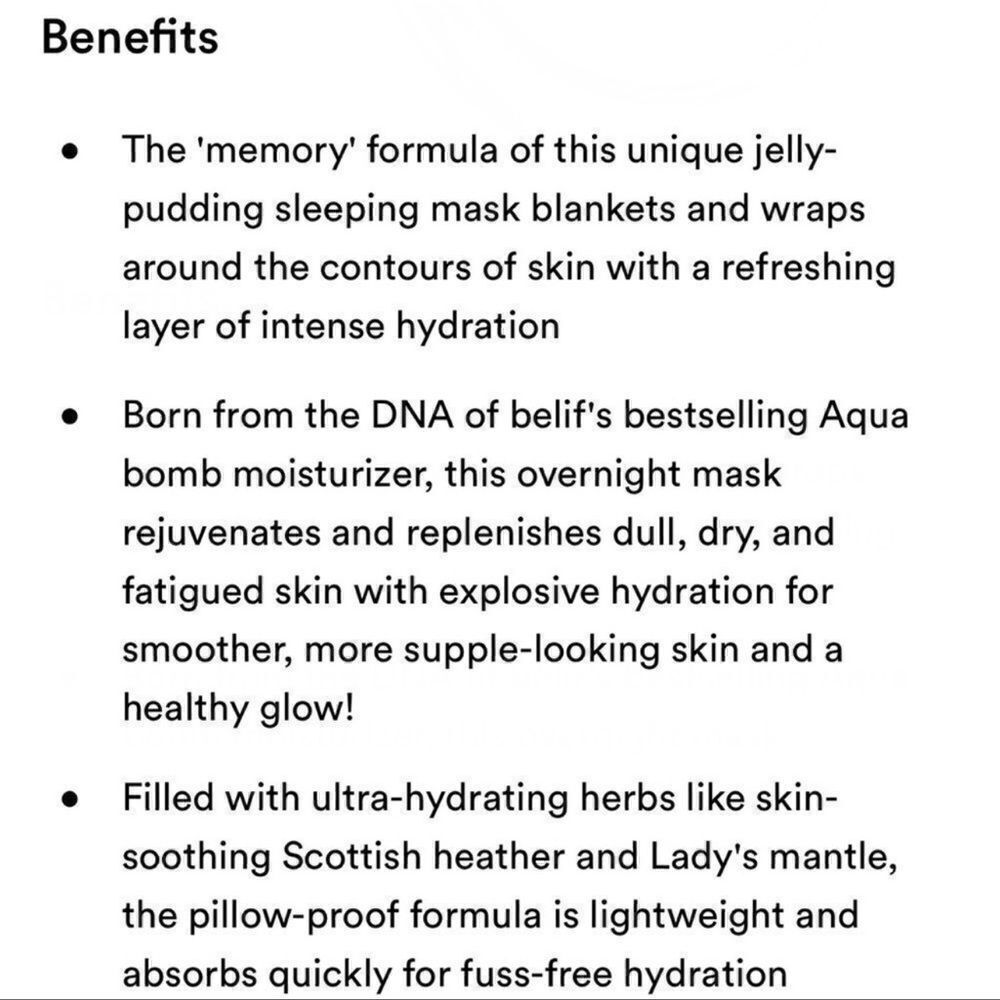 $6🌟 Belif Aqua Bomb Sleeping Mask - Picture 6 of 7